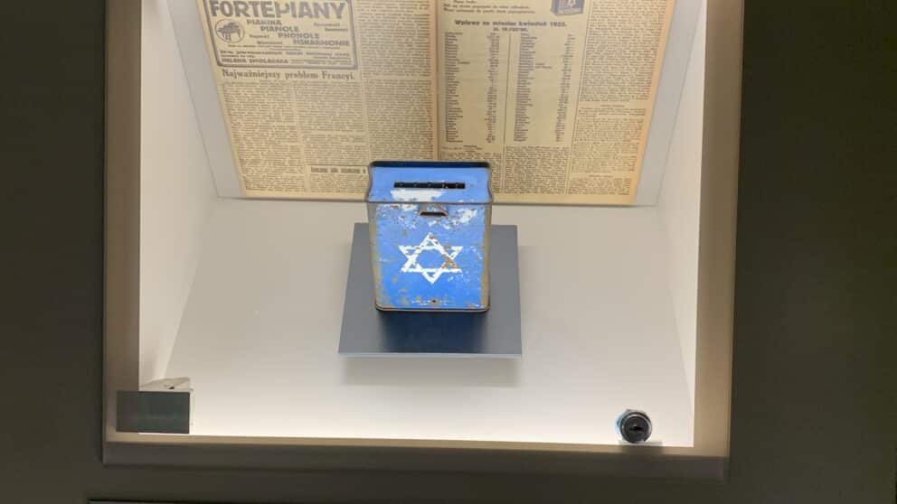 Exhibition objects in the Oshpitzin Jewish Museum, Oświęcim (Auschwitz), Poland