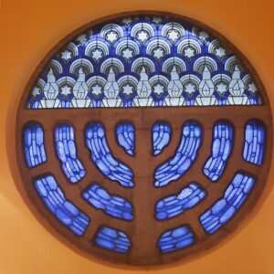 Coloured window in the "Old Synagogue" Essen