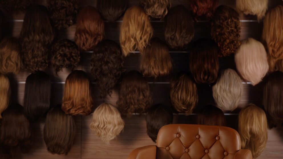 Artistic photo with a number of wigs